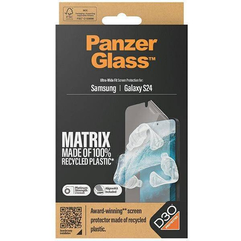 PanzerGlass szkło hartowane Ultra-Wide Fit D30 z aplikatorem do Samsung Galaxy S24