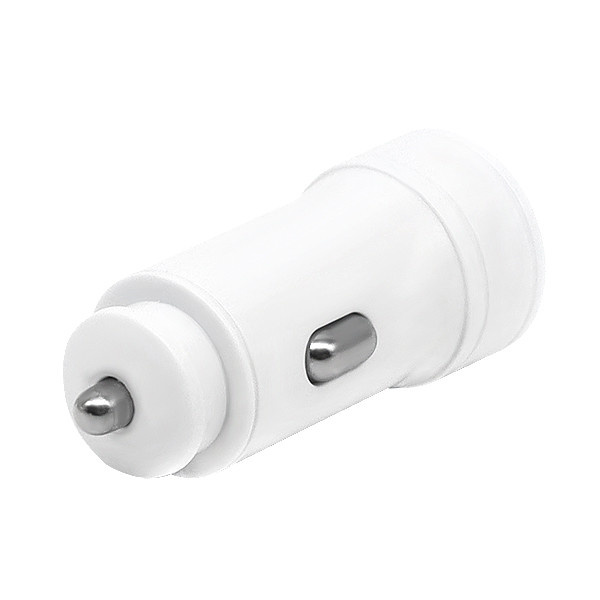 ŁADOWARKA SAMOCHODOWA 2,4A BIAŁA DENMEN 2400mA DUAL  2XUSB DZ17