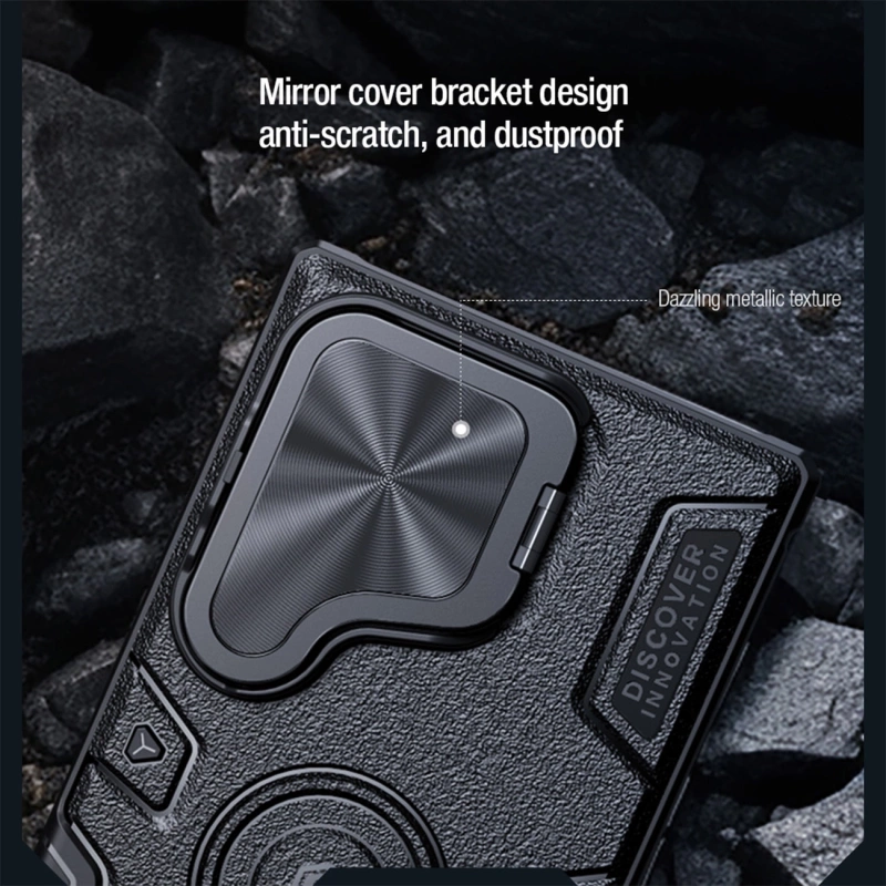 Nillkin CamShield Armor Prop Hülle für Samsung Galaxy S24 Ultra – schwarz