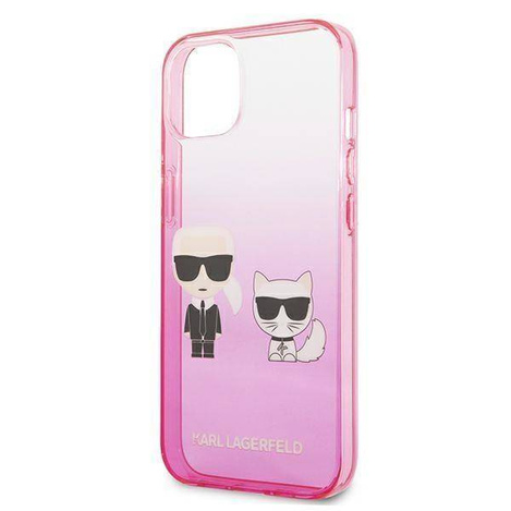 Karl Lagerfeld KLHCP13STGKCP iPhone 13 mini 5,4 &quot;hardcase pink / pink Gradient Ikonik Karl &amp; Choupette