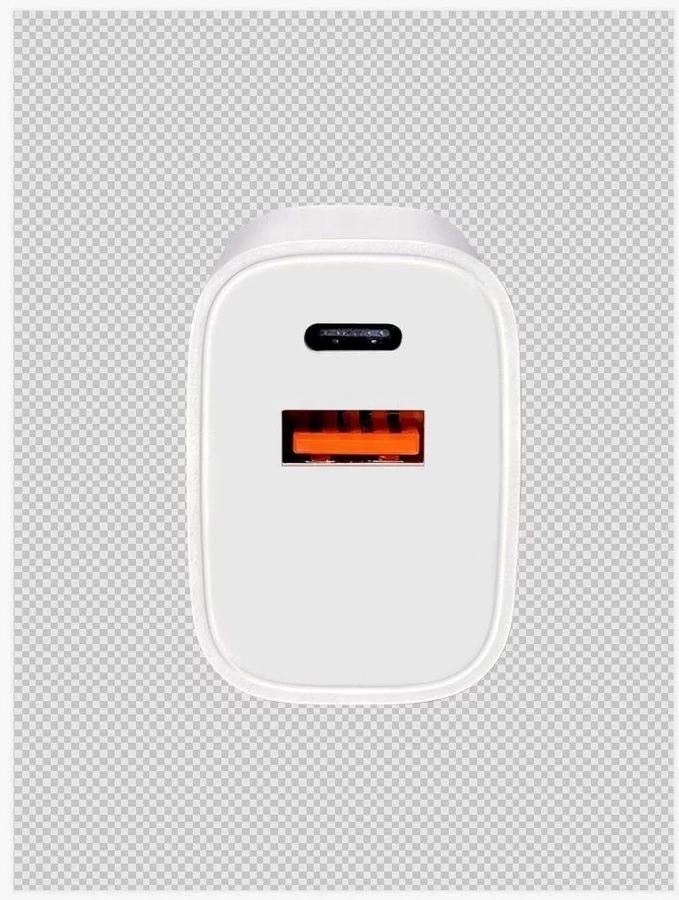 MOONX MC04 network charger, USB-C PD 20W + USB QC3.0 white