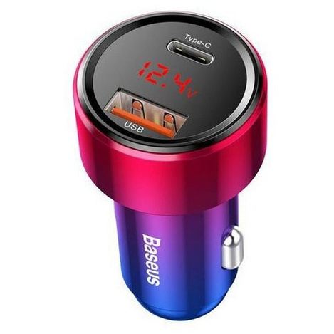 Baseus Magic Series PPS - ładowarka samochodowa Quick Charge 4.0+ / QC3.0 45W 6A czerwony (CCMLC20C-09)