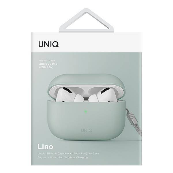 Uniq case Lino AirPods Pro 2 gen Silicone mint/mint green