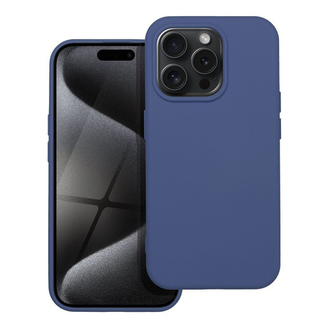 Futerał SILICONE do IPHONE 15 PRO niebieski