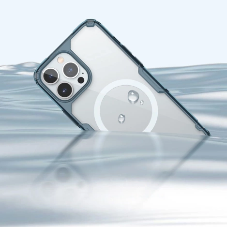 Nillkin Nature Pro Magnetic Case iPhone 14 Pro magnetic case MagSafe blue