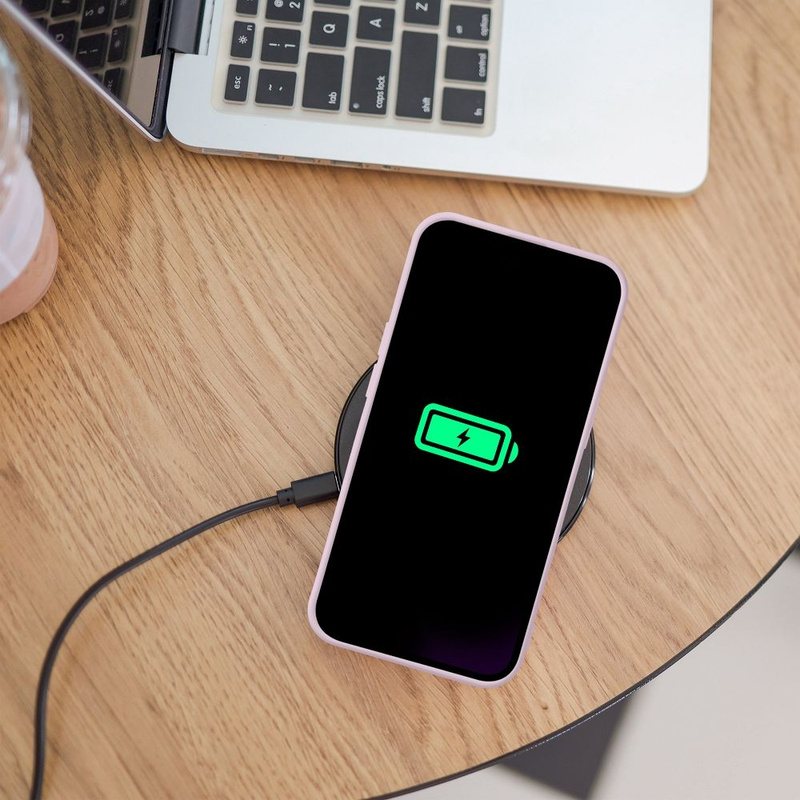 Futerał SILICONE MAG COVER kompatybilny z MagSafe do IPHONE 17 Pro różowy