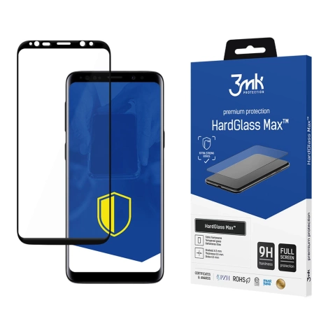3MK hard glass max SAMSUNG G965 S9+ czarny