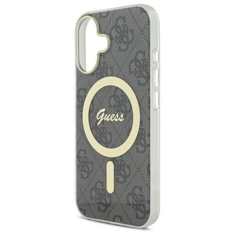 Original Case IPHONE 16 PLUS Guess Hardcase IML 4G MagSafe (GUHMP16MH4STK) black