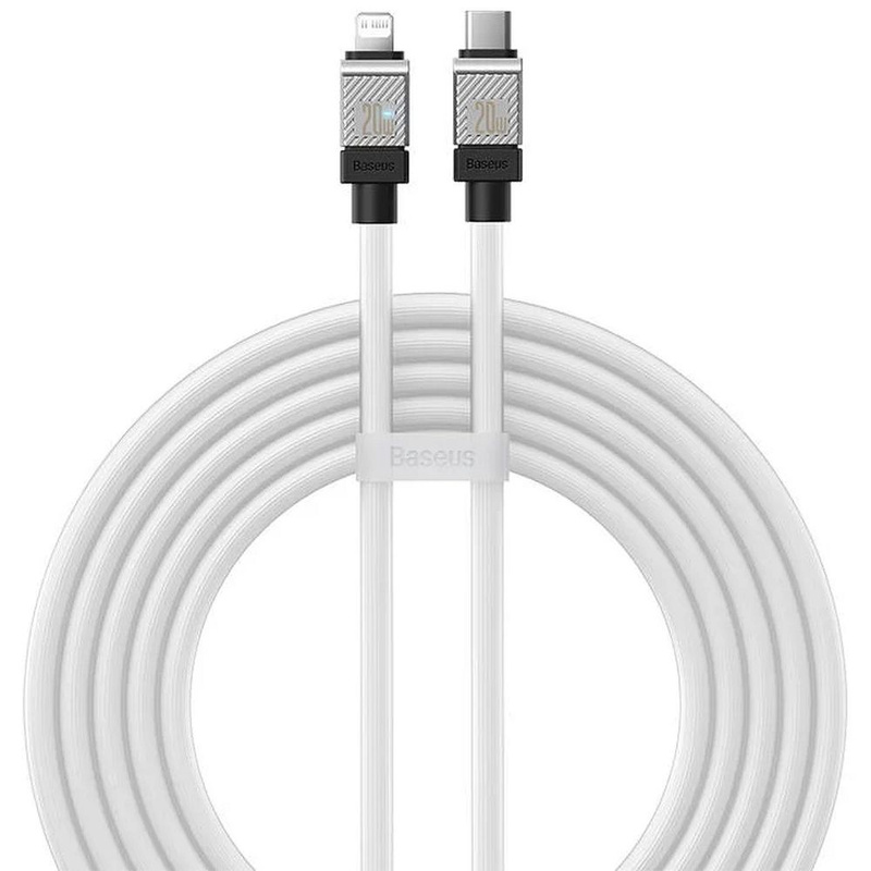 Baseus kabel CoolPlay USB-C - Lightning 2m 20W biały