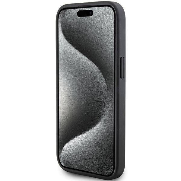 Karl Lagerfeld Quilted K Pattern case for iPhone 15 - black