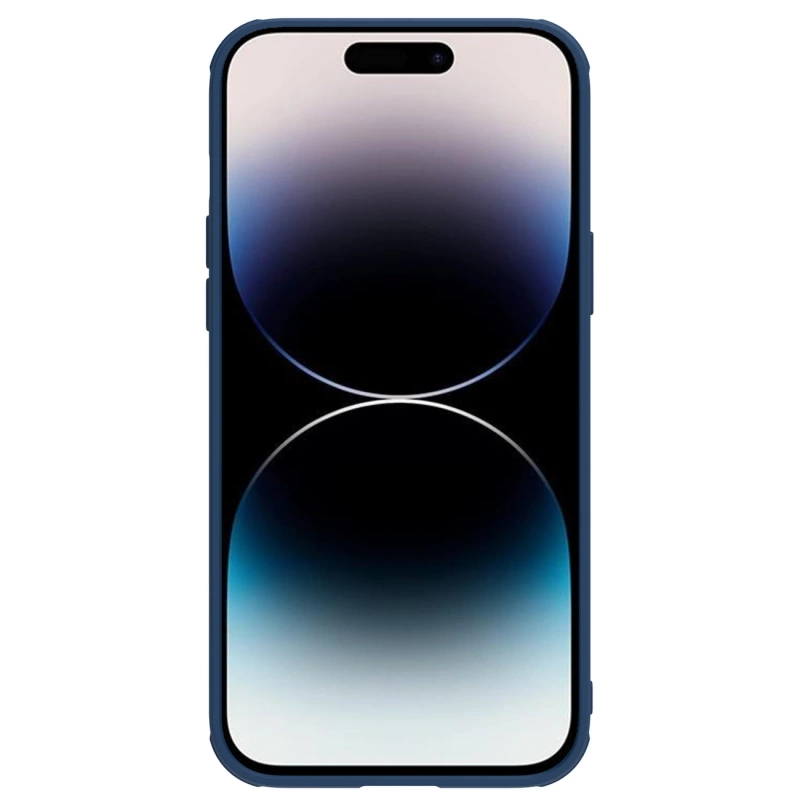 Nillkin CamShield Leather S Case iPhone 14 Pro case with camera cover blue