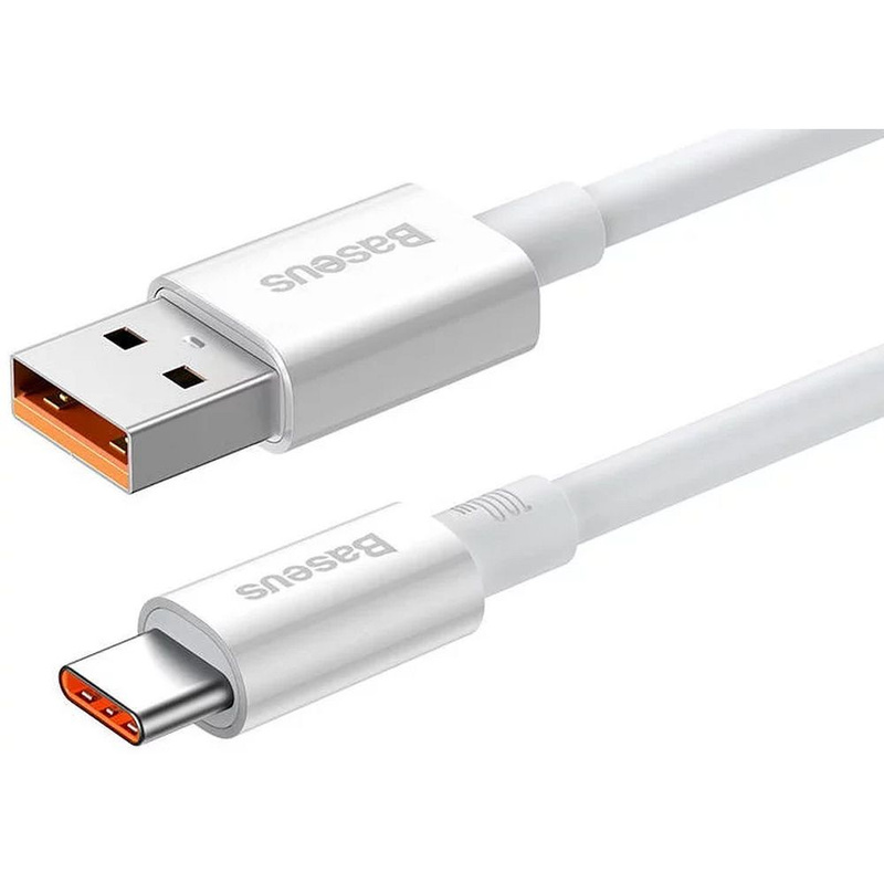 BASEUS kabel USB A do Typ C PD 100W 1,5m biały P10320102214-02