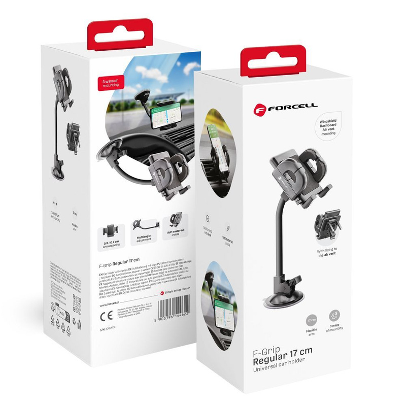 FORCELL uchwyt samochodowy REGULAR (17 cm)