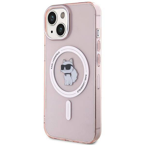 Karl Lagerfeld nakładka do iPhone 15 6,1" KLHMP15SHFCCNOP różowe HC Magsafe IML C