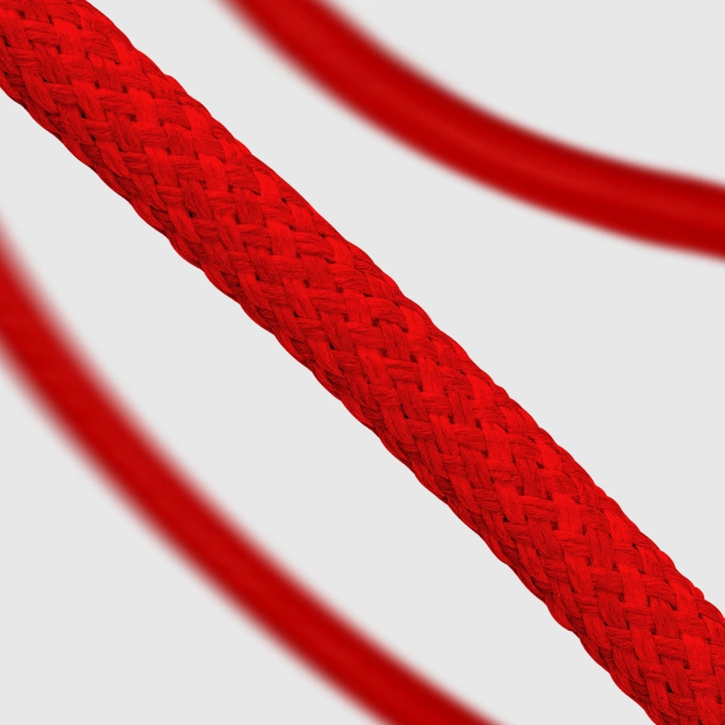 SBS TECABLETISSUETCCR USB-C – USB-C-Kabel 1,5 m 60 W geflochten – rot