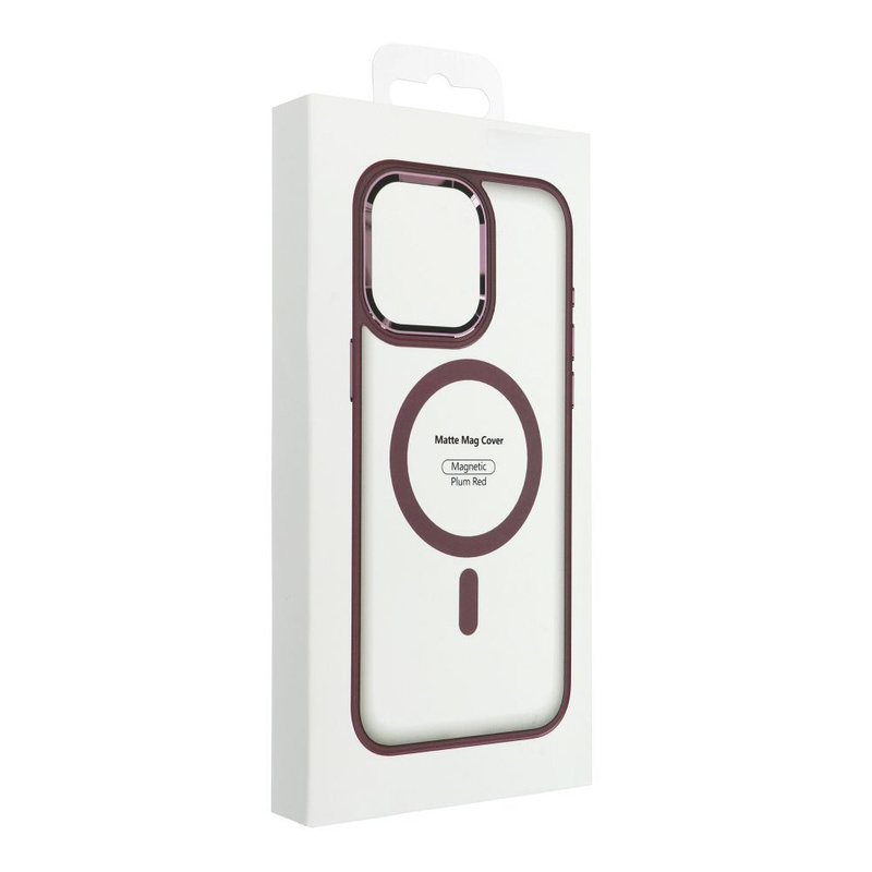 Futerał Matte Mag Cover kompatybilny z MagSafe do IPHONE 15 PRO czerwony