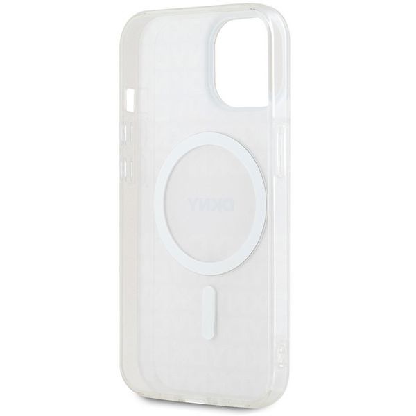 DKNY DKHMP15SHRHSEP iPhone 15 / 14 / 13 6.1" różowy/pink hardcase IML Mono & Stripe MagSafe