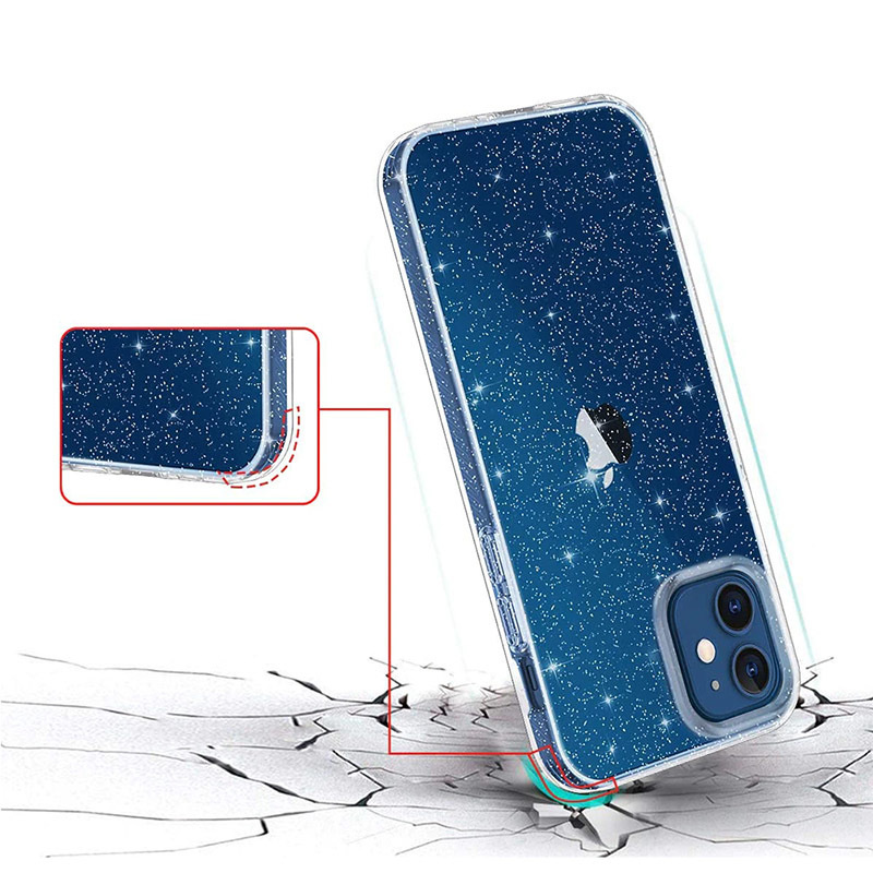 Crystal Glitter Case do Xiaomi Redmi Note 11 Pro/Note 11 Pro 5G Srebrny