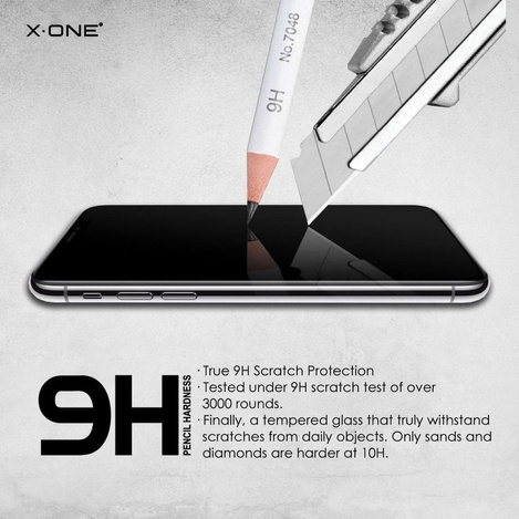Szkło hartowane X-ONE 3D - do iPhone Xs/11 Pro czarny
