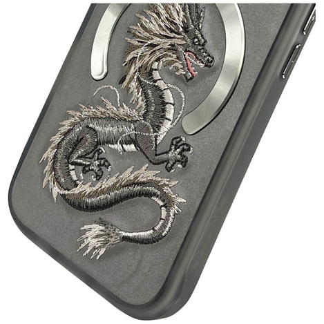 Etui Nimmy Dragon MagSafe do iPhone 16    Pro szary