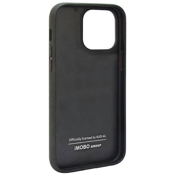Audi Carbon Fiber Stripe iPhone 14 Pro 6,1&quot; schwarz/schwarz Hardcase AUS-TPUPCIP14P-R8/D1-BK