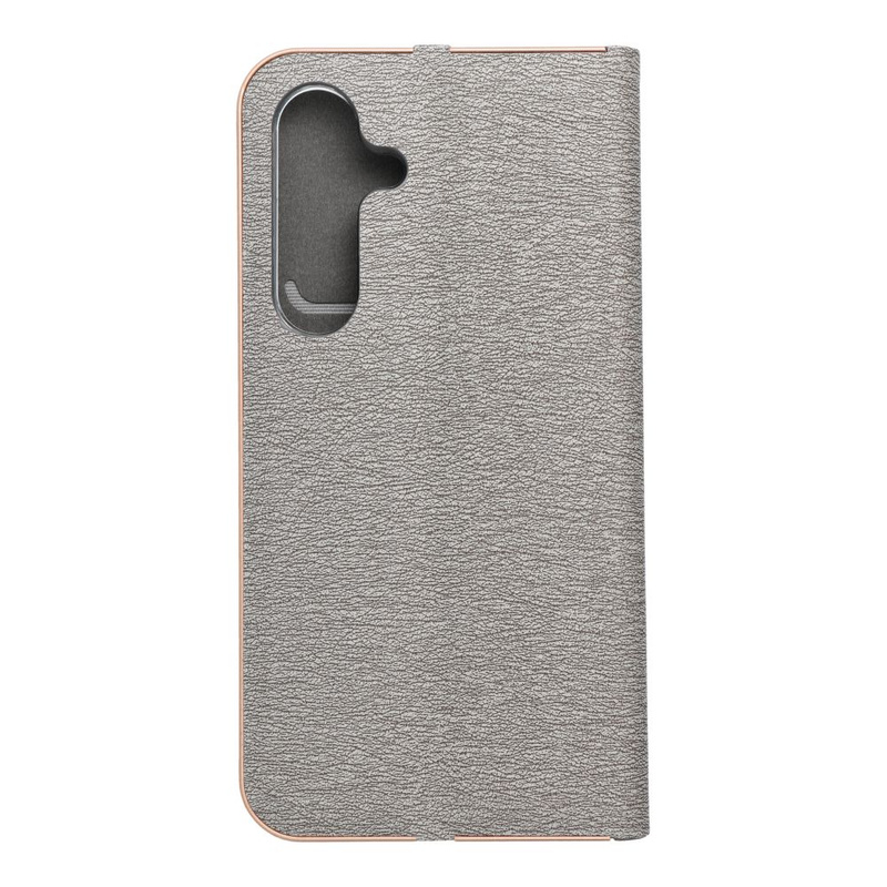Kabura LUNA Book Gold do SAMSUNG S25 srebrny
