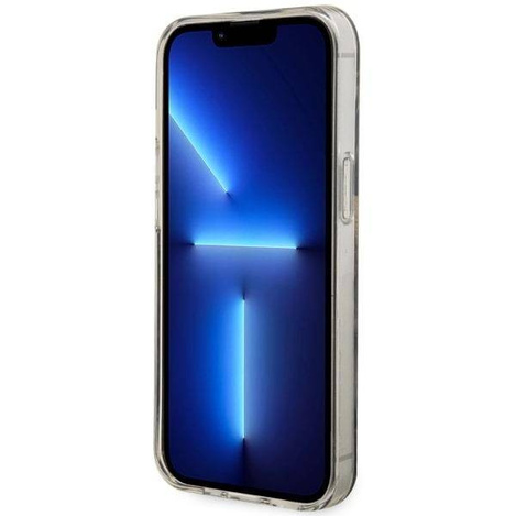 Guess, GUHMP14MHTMRSK iPhone 14 Plus 6,7" schwarz/schwarzes Hardcase Golden Marble MagSafe
