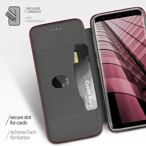 Etui Smart Diva do Xiaomi Redmi Note 9s / 9 Pro / 9 Pro Max burgundowy