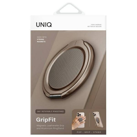UNIQ Gripfit 360 Magnetic Mount&Kickstand Uchwyt Magnetyczny szary/flint grey