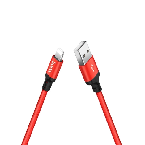 HOCO kabel X14 Lightning 3.1A 2M Czerwony