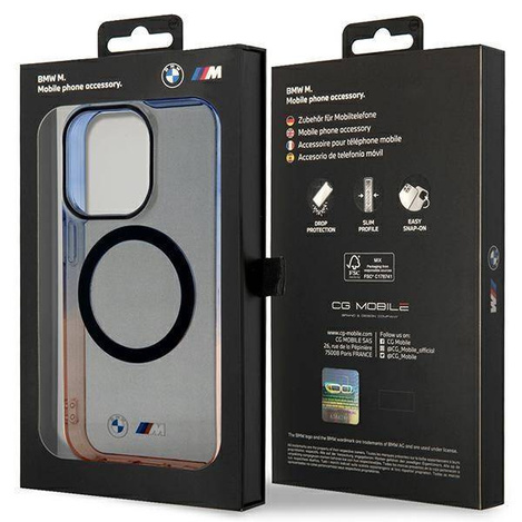 Case BMW BMHMP14LHTGE iPhone 14 Pro 6.1&quot; grey/grey hardcase Gradient Bumper MagSafe