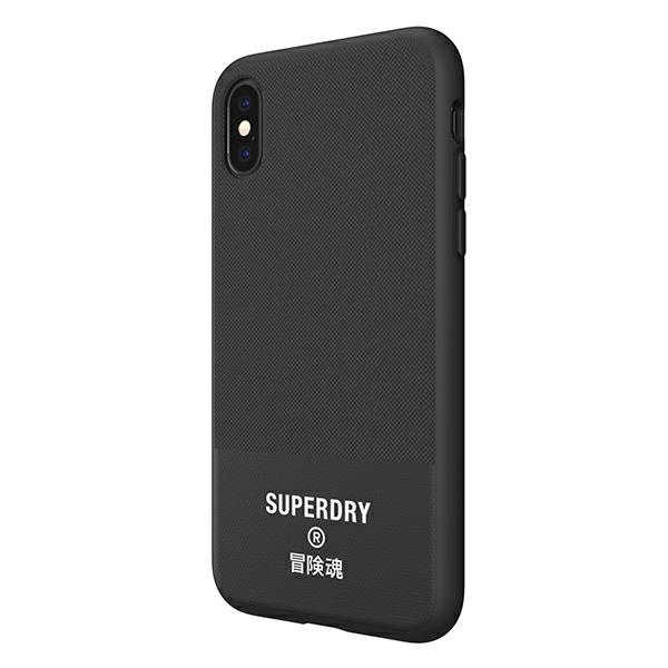 SuperDry Moulded Canvas iPhone X/Xs Case czarny/black 41544