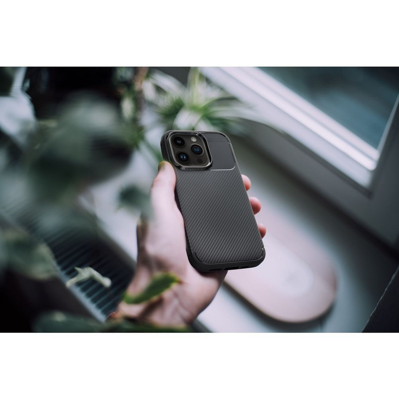 Futerał CARBON PREMIUM do IPHONE 16 Pro Max czarny