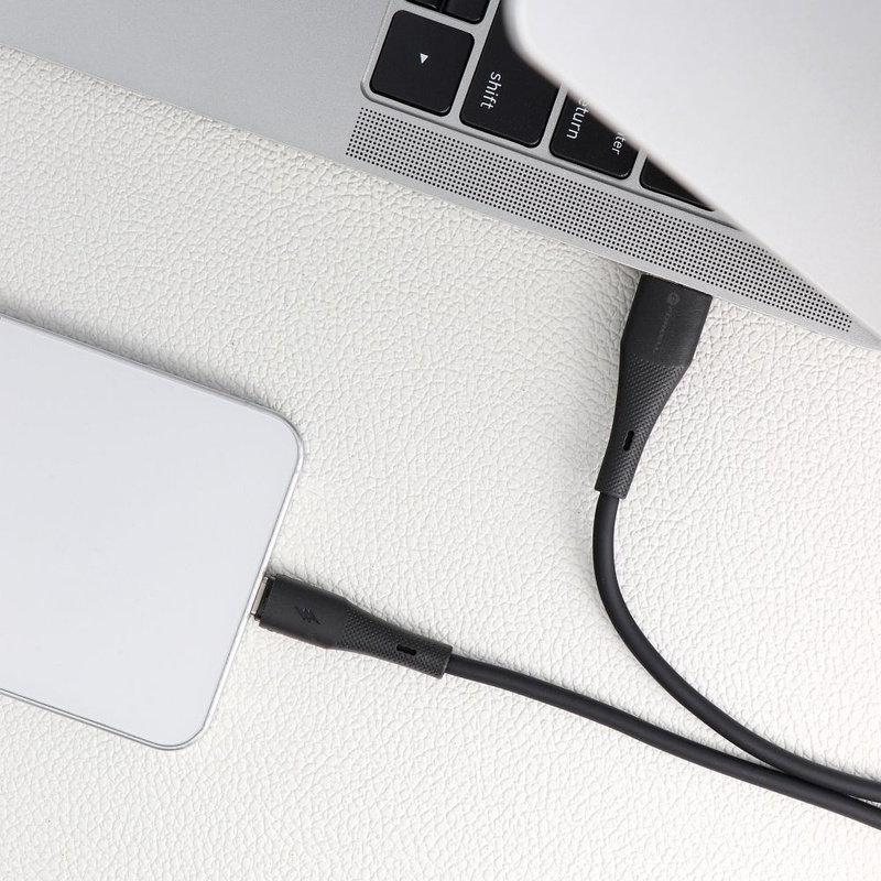 Kabel USB A do USB C Forcell F-Energy QC4.0 3A 66W Silicone 1 m C342 czarny