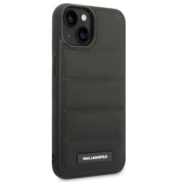 Karl Lagefeld nakładka do iPhone 14 Plus 6,7" KLHCP14MPSQAK czarna hardcase Puffy Elongated Logo