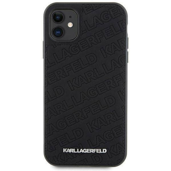 Oryginalne Etui KARL LAGERFELD Hardcase KLHCN61PQKPMK do iPhone 11 (Quilted K Pattern / czarny)