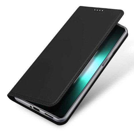 Dux Ducis Skin Pro Hülle für Realme GT Neo 5 / Realme GT3 Flip Cover Card Wallet Stand Schwarz