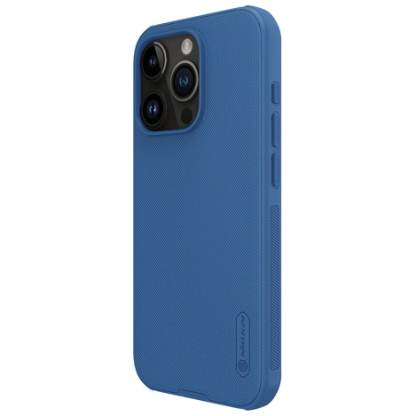 Nillkin Super Frosted Shield Pro verstärkte Hülle für iPhone 15 Pro – blau