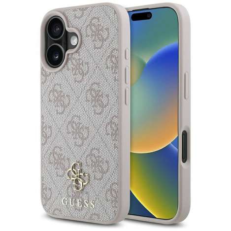 Case IPHONE 16 Guess HC PU 4G Small 4G & Classic pink