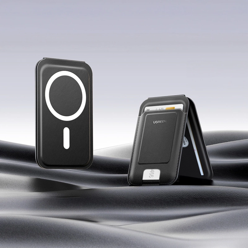 Portfel Ugreen Magnetic Wallet 45165 magnetyczny MagSafe z podstawką - czarny