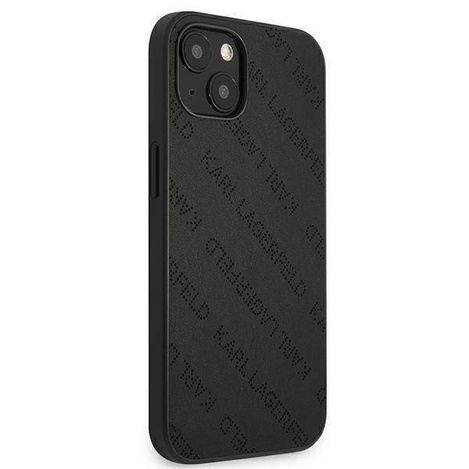 Original Case IPHONE 13 MINI Karl Lagerfeld Hardcase Perforated Allover (KLHCP13SPTLK) black