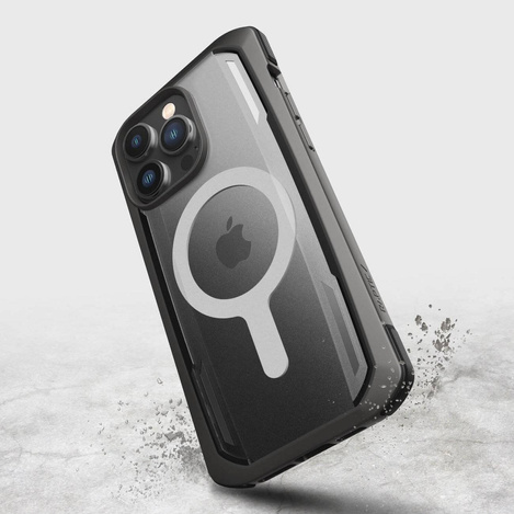 Raptic X-Doria Secure Case für iPhone 14 Pro Max mit gepanzerter MagSafe-Hülle schwarz
