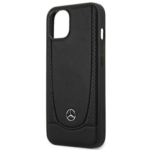 Schutzhülle IPHONE 14 PLUS Mercedes Leather Urban Line (MEHCP14MARMBK) schwarz