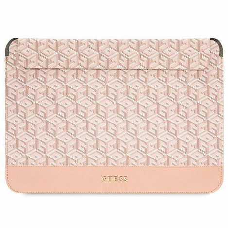 Etui Guess GCube Stripes na laptopa 14" - różowe