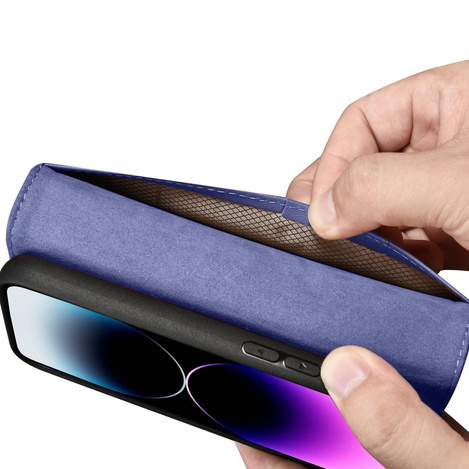 iCarer Wallet Case 2in1 iPhone 14 Pro Flip Leather Cover Anti-RFID Light Violet (WMI14220726-LP)