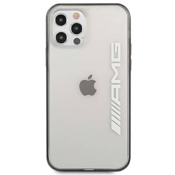 Etui IPHONE 12 PRO MAX Mercedes AMG Hardcase Metallic Painted (AMHCP12LAESLBK) transparentne