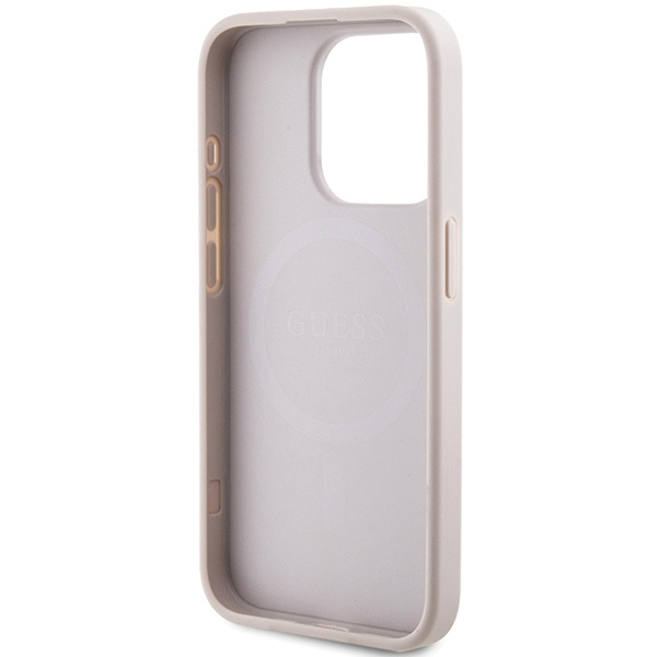 Oryginalne Etui GUESS Hardcase GUHMP14XG4GFRP do iPhone 14 Pro Max (Kompatybilny z Magsafe / 4G Ring classic logo / różowy)