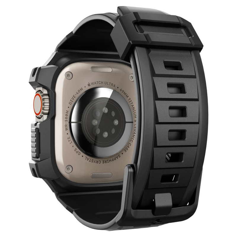 Spigen Rugged Armor Pro – Pasek z obudową do Apple Watch Ultra 49 mm (Czarny)