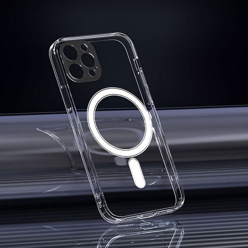 Futerał CLEAR MAG COVER (MID) kompatybilny z MagSafe do IPHONE 15 transparentny