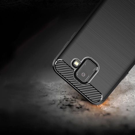Schutzhülle SAMSUNG GALAXY A6 2018 Nexeri Carbon Gepanzert schwarz